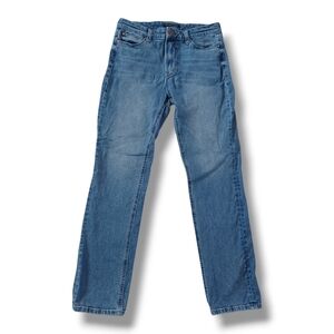 Boston Proper Womens Straight Leg Jeans Midrise Stretch Medium Wash Size 8